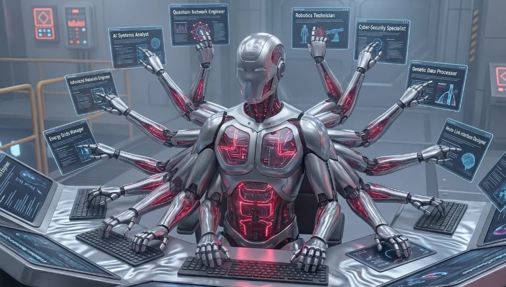 Multi-armed AI job agent automating work